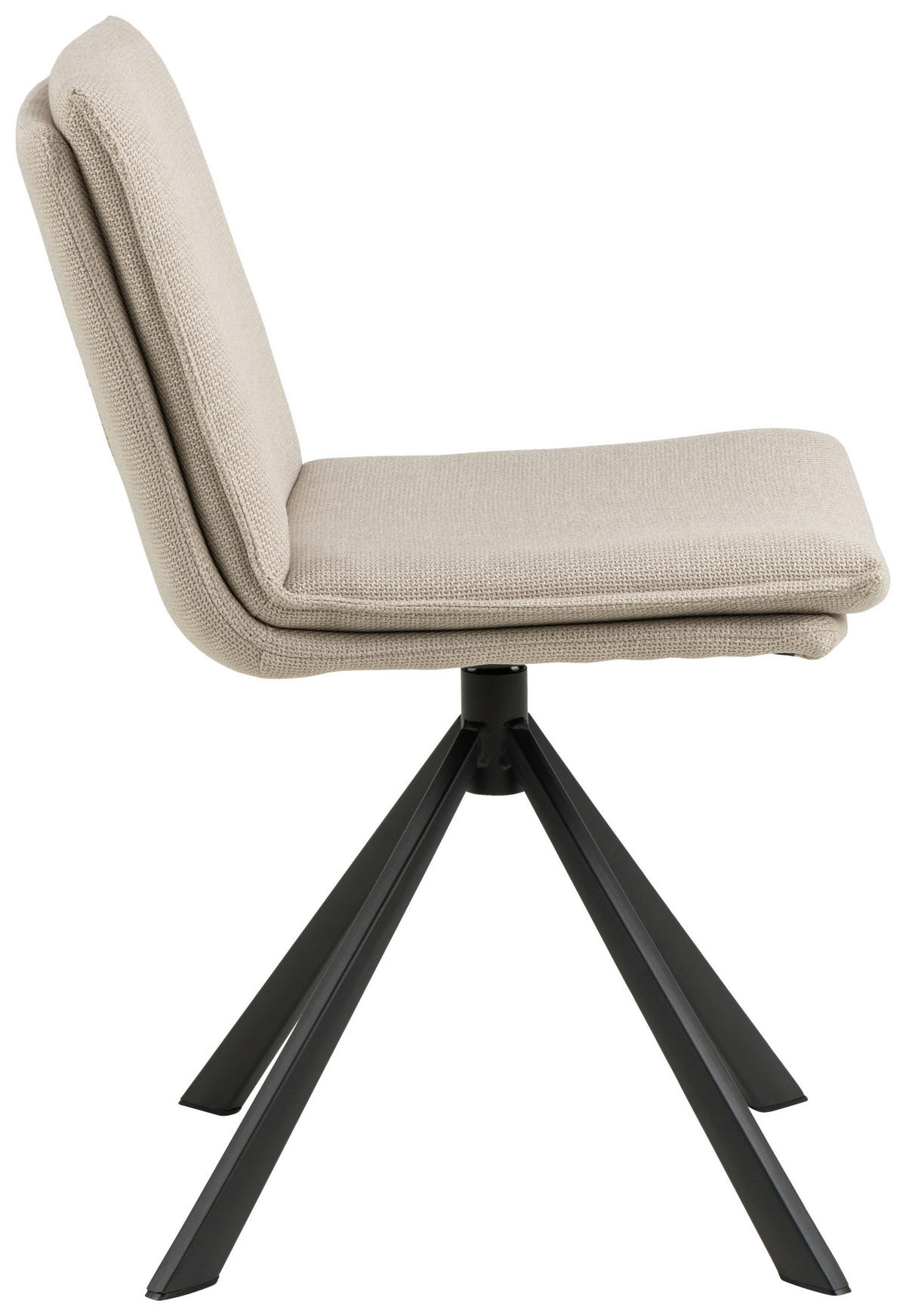 STOLICA  bež  tekstil      - bež/crna, Design, tekstil/metal (47/85/59cm) - MID.YOU