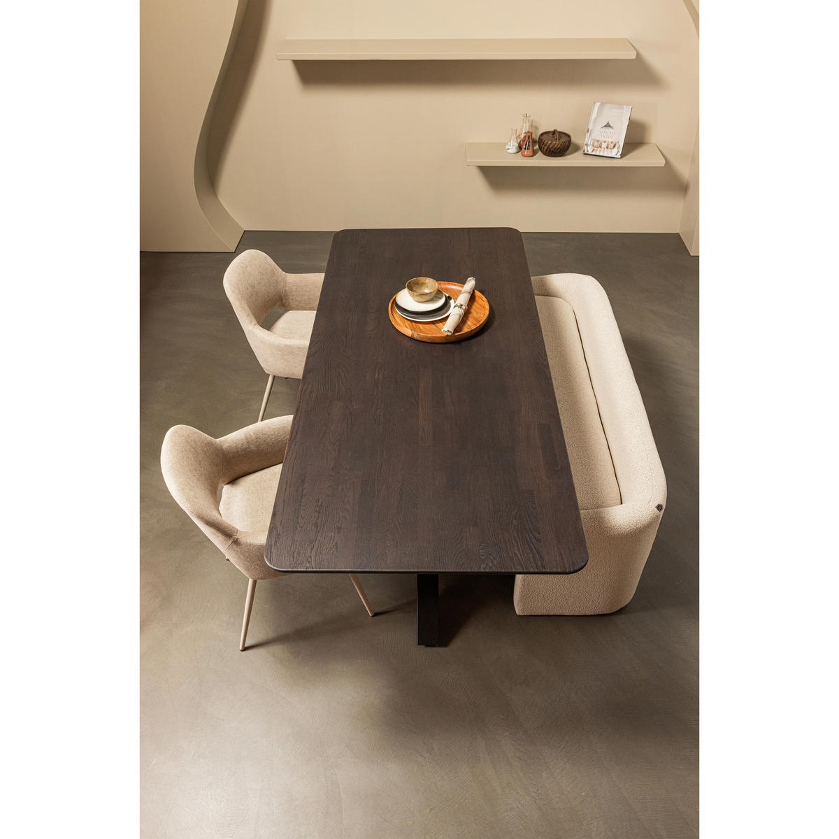 ARMLEHNSTUHL-SET 2 Stück  in Webstoff  - Naturfarben, MODERN, Textil/Metall (58/80/58cm) - Livetastic