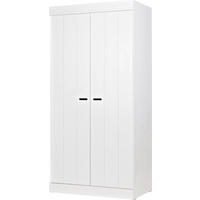 DREHTÜRENSCHRANK 94/195/53 cm 2-türig Weiß  - Weiß, Design, Holz/Holzwerkstoff (94/195/53cm) - Livetastic