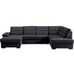 WOHNLANDSCHAFT  in Webstoff Anthrazit  - Dunkelbraun/Anthrazit, KONVENTIONELL, Kunststoff/Textil (166/319/183cm) - Cantus