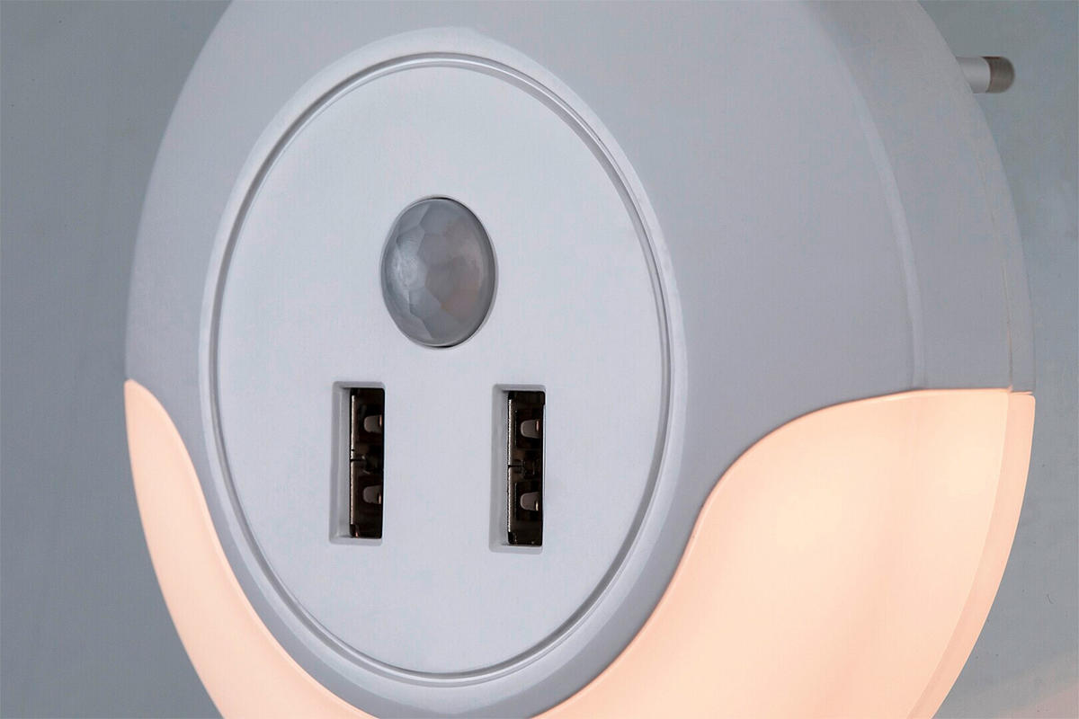 NOĆNO SVJETLO Dembo  - bijela, Basics, plastika (9cm)