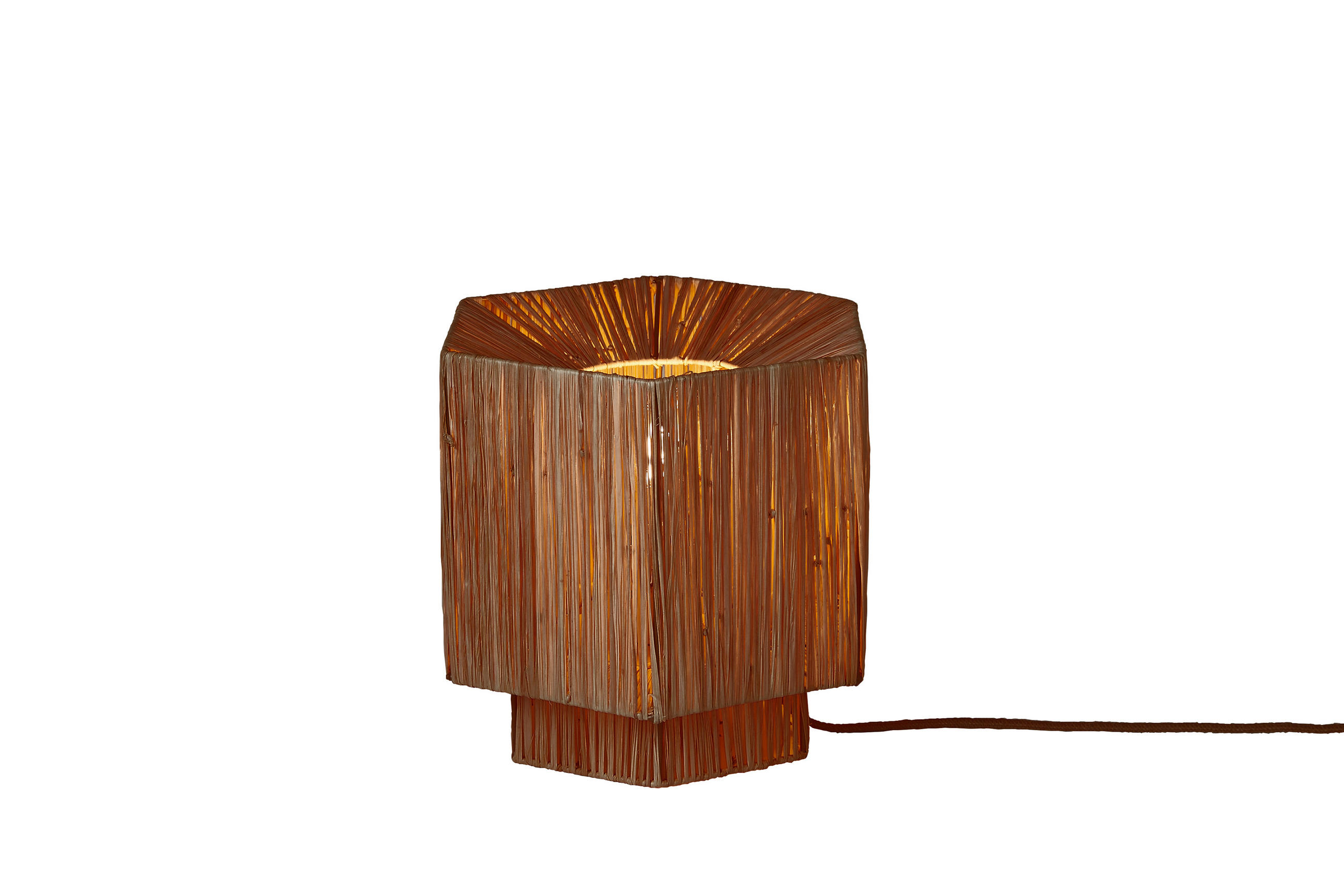 BORDSLAMPA Good & Mojo 27/27/26 cm   - brun, Basics, naturmaterial (27/27/26cm) - Good & Mojo
