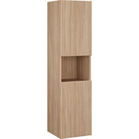 BOČNÁ SKRINKA, farba duba, farba duba, 33/130/33 cm - farba duba, Modern, kompozitné drevo (33/130/33cm) - Stylife