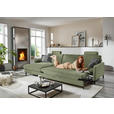 ECKSOFA  in Chenille, Flachgewebe Olivgrün  175/316 cm  - Schwarz/Olivgrün, Design, Textil/Metall (175/316cm) - Dieter Knoll