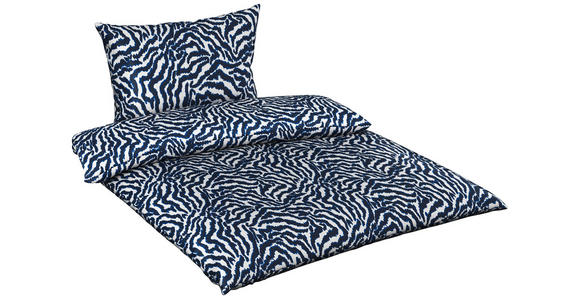 BETTWÄSCHE 140/200 cm - Blau/Weiß, Basics, Textil (140/200cm) - Novel