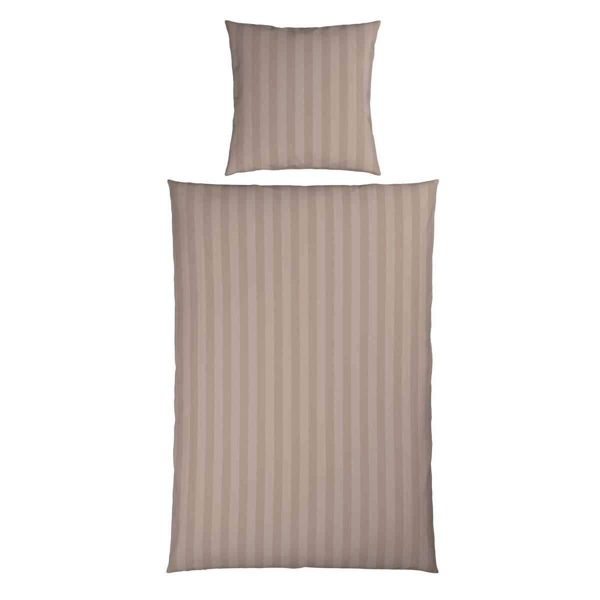 BETTWÄSCHE 2-teilig 135/200 cm  - Beigebraun, Textil (135/200cm) - Bio:Vio
