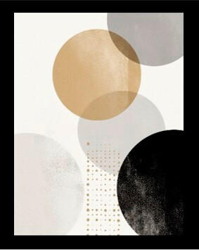 BILD Abstraktes  - Multicolor, Basics, Textil (40/50/1,5cm) - Euroart