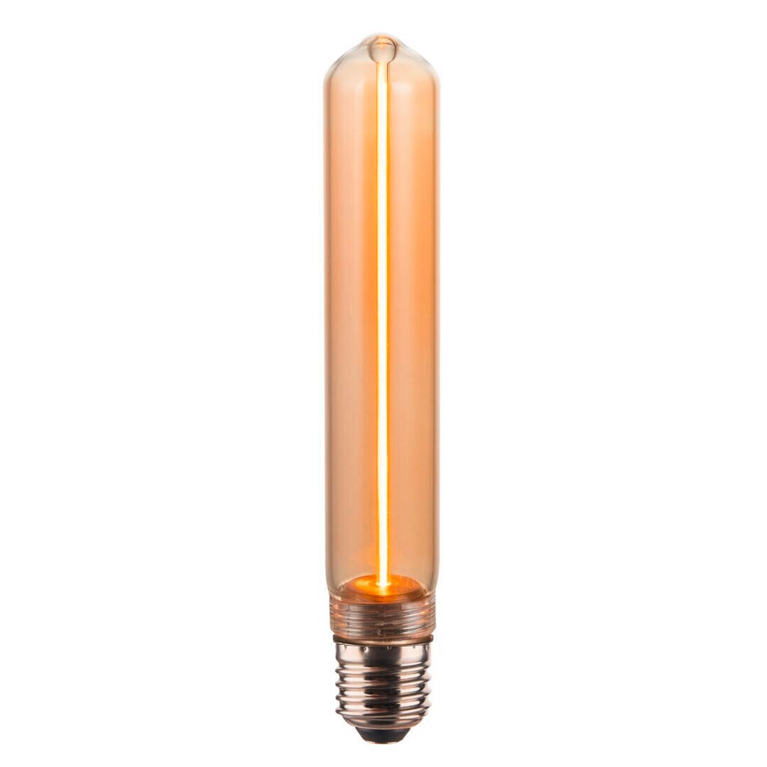 LED-SIJALKA S SVETILNO NITKO   //// - barve jantarja, Design, steklo (3/18.5cm)