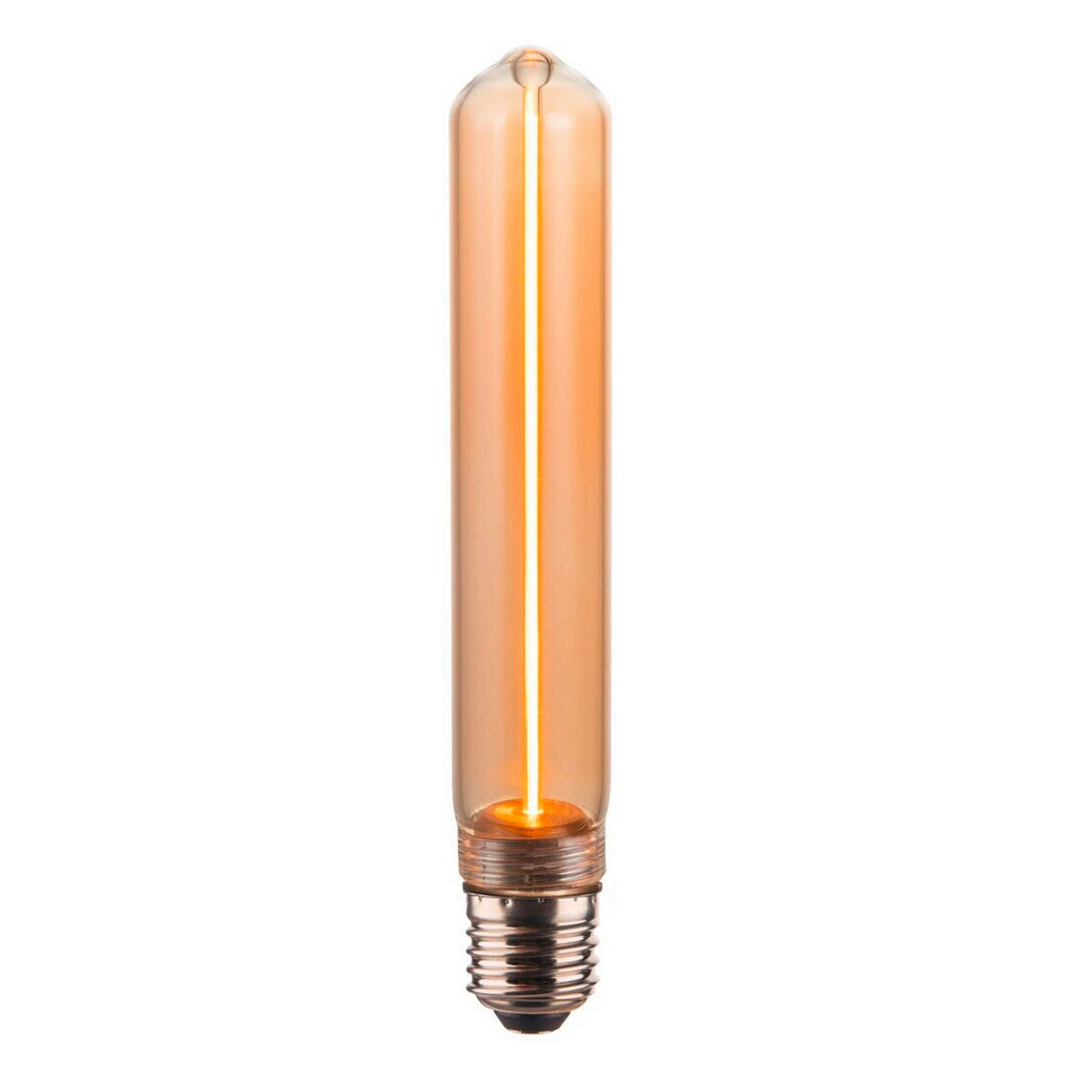 LED-SIJALKA S SVETILNO NITKO   //// - barve jantarja, Design, steklo (3/18.5cm)