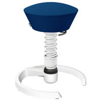 BÜROHOCKER 55/45,66/55 cm  - Blau/Weiß, Basics, Textil/Metall (55/45,66/55cm) - Aeris