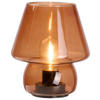 LED-TISCHLEUCHTE - Dunkelorange, Trend, Glas/Kunststoff (15/17cm) - Ambia Home