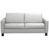 SCHLAFSOFA in Textil, Leder Hellgrau  - Hellgrau/Schwarz, Konventionell, Leder/Textil (190/87/100cm) - Celina Home