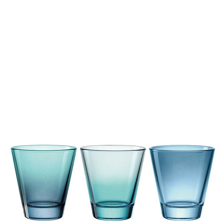 ČAŠA  215 ml  Salerno  - plava, Trend, staklo (8,5/9/8,5cm) - Leonardo