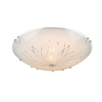 Plafonieră  30/6,5 cm    - alb, Konventionell, sticlă/metal (30/6,5cm)