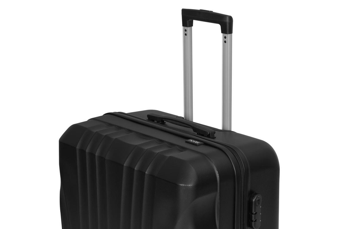 REISEKOFFERSET Schwarz 2-teilig  - Schwarz, Lifestyle, Kunststoff/Textil - Novel