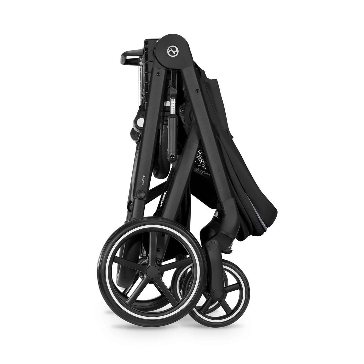 KINDERWAGEN  Balios S Lux BLK  Moon Black  - Schwarz, Basics, Textil/Metall (87/60/108cm) - cybex GOLD