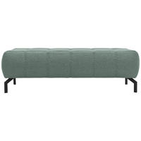 HOCKER Webstoff Hellblau  - Schwarz/Hellblau, Design, Textil/Metall (153/45/62cm) - MID.YOU