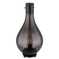 TISCHLEUCHTE - Schwarz, Basics, Glas/Metall (18/35cm) - Globo
