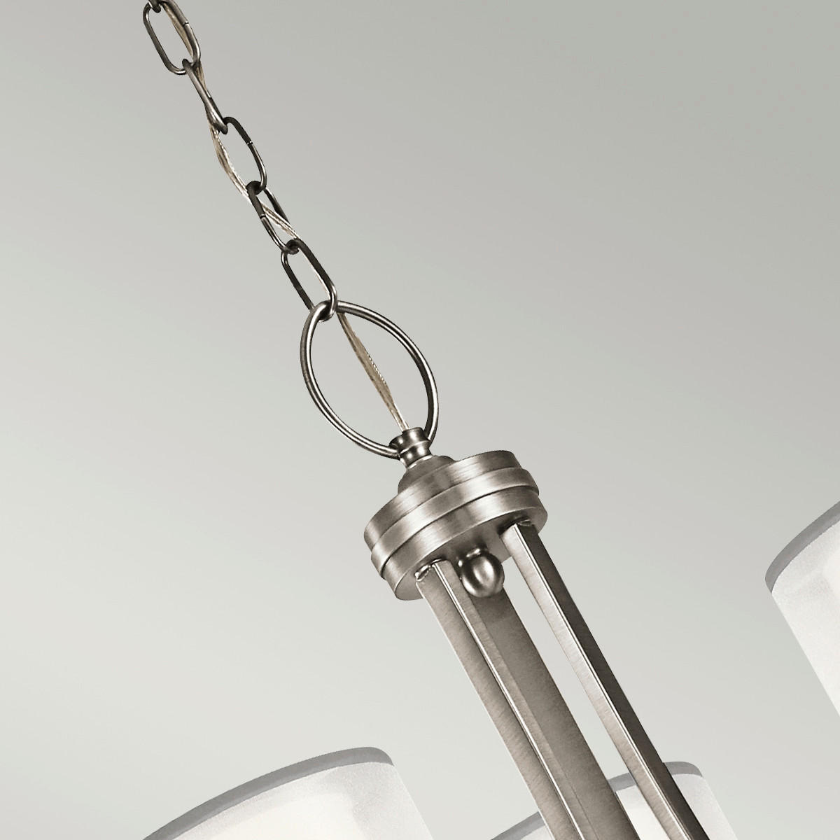 KRONLEUCHTER 87/84.9 cm    - Silberfarben, Konventionell, Glas/Metall (87/84.9cm) - Elstead Lighting