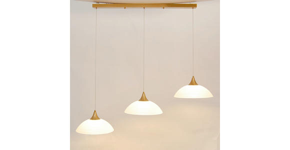 HÄNGELEUCHTE 106/30/150 cm  - Weiß, Trend, Glas/Metall (106/30/150cm) - Novel