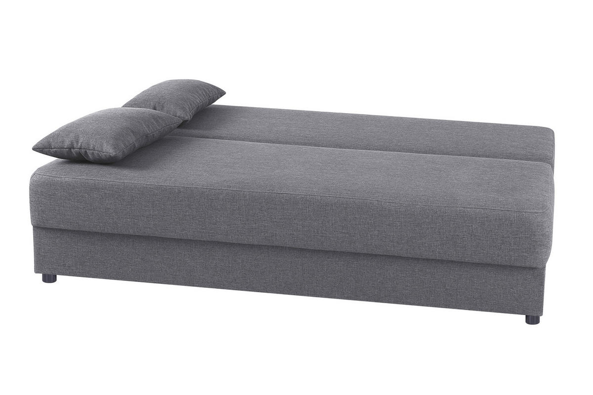 SCHLAFSOFA  mit Liegefunktion, Rücken echt Silberfarben  - Silberfarben, Design, Textil (193/82/80cm) - P & B