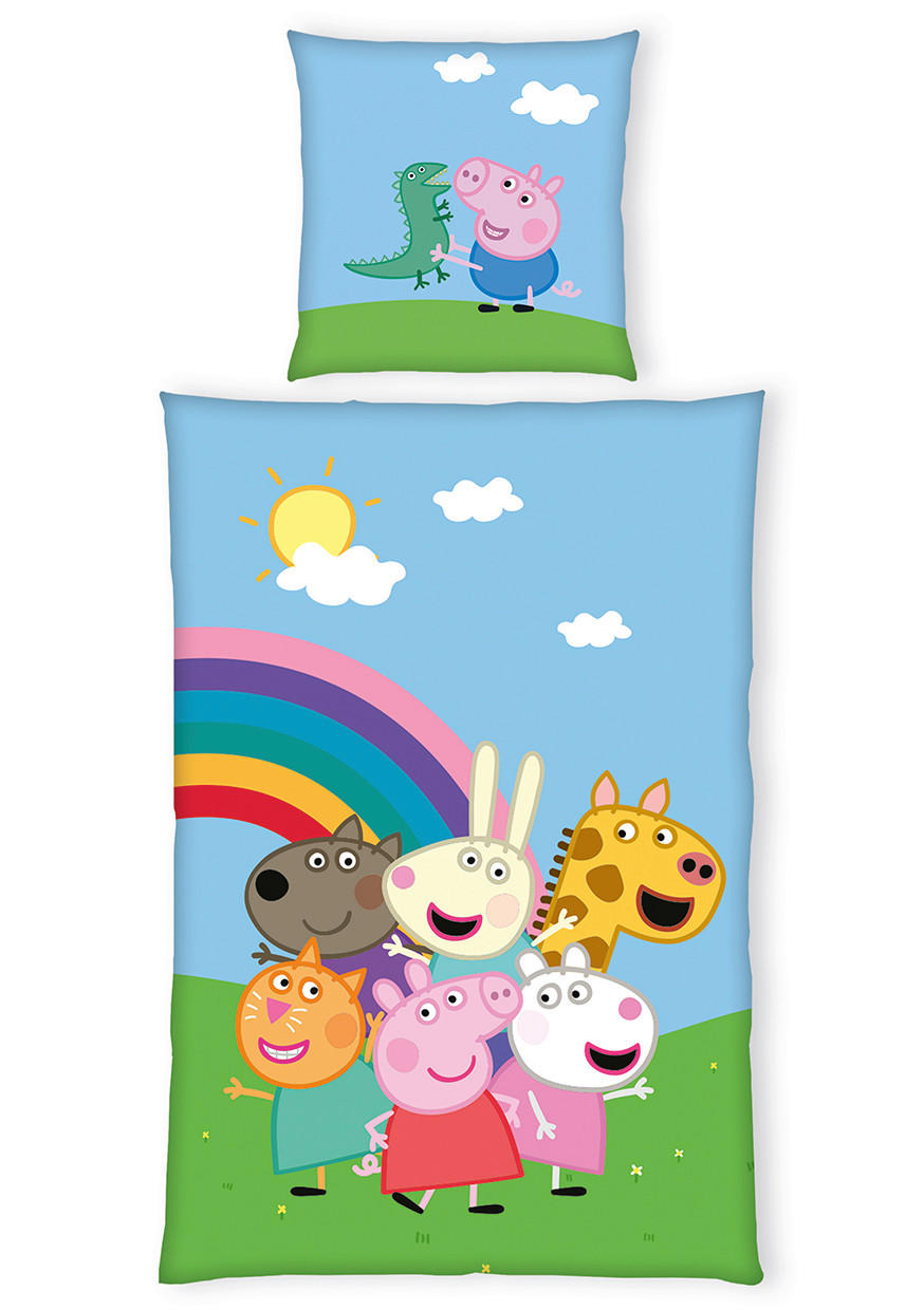JUGENDBETTWÄSCHE PEPPA PIG Renforcé 135/200 cm  - Multicolor, Basics, Textil (135/200cm) - Herding
