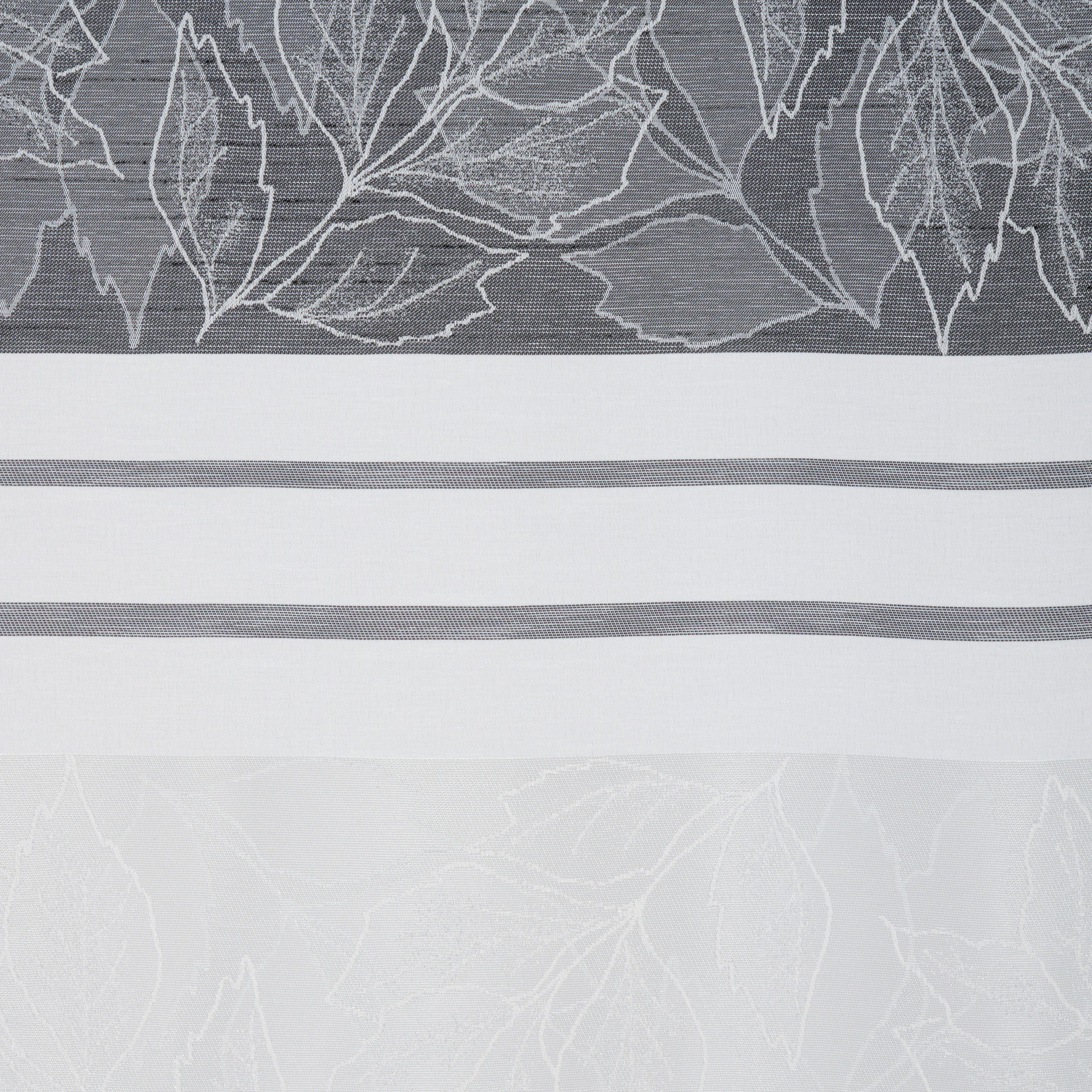 VORHANGSTOFF per lfm halbtransparent  - Grau, KONVENTIONELL, Textil (140cm) - Esposa