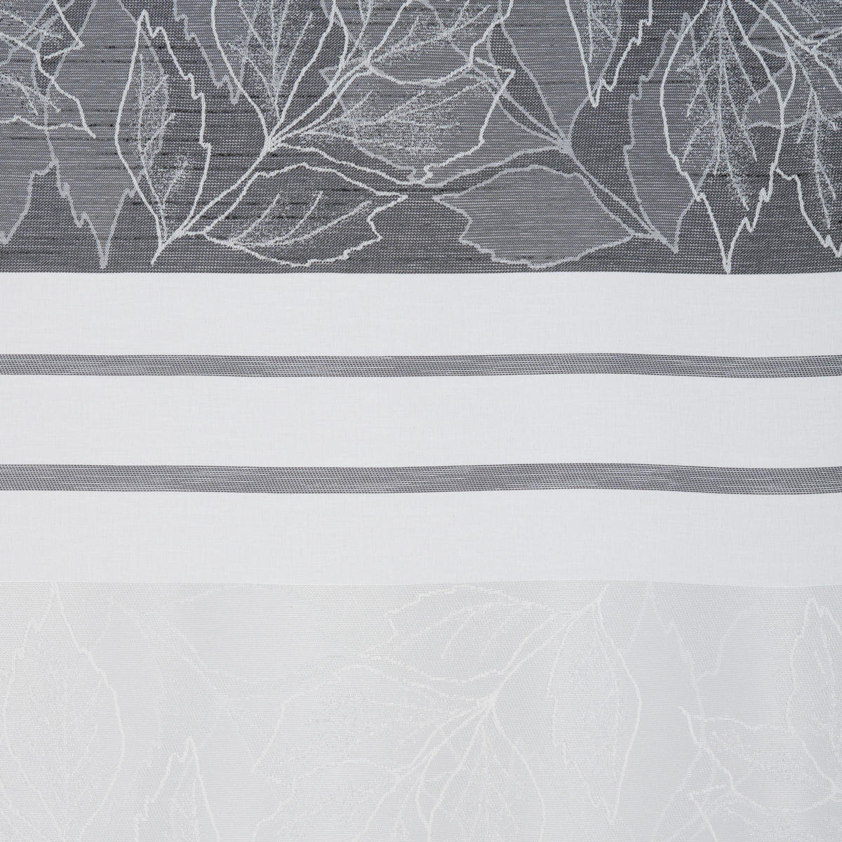 VORHANGSTOFF per lfm halbtransparent  - Grau, KONVENTIONELL, Textil (140cm) - Esposa
