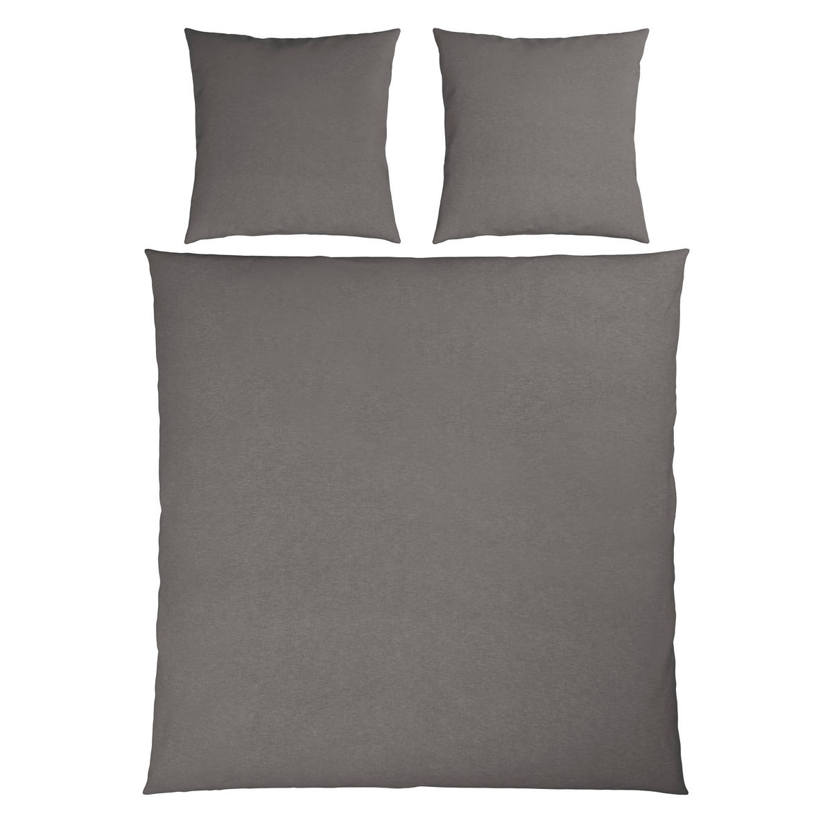 BETTWÄSCHE Flanell Flanell 200/200 cm  - Silberfarben, Basics, Textil (200/200cm) - Novel