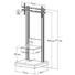 TV-RACK Melamin Schwarz, Silberfarben - Silberfarben/Schwarz, KONVENTIONELL, Glas/Metall (70/177/65cm) TV-RACK Melamin Schwarz, Silberfarben - Silberfarben/Schwarz, KONVENTIONELL, Glas/Metall (70/177/65cm)