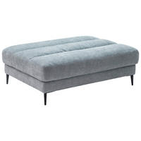 HOCKER in Textil Hellblau  - Schwarz/Hellblau, Design, Textil/Metall (90/83/125cm) - Dieter Knoll
