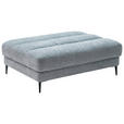 HOCKER Badia Flachgewebe Hellblau  - Schwarz/Hellblau, Design, Textil/Metall (90/83/125cm) - Dieter Knoll