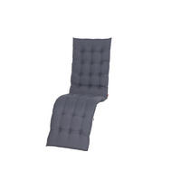 LIEGENAUFLAGE in Grau Uni  - Grau, KONVENTIONELL, Textil (48/6/160cm) - Siena Garden