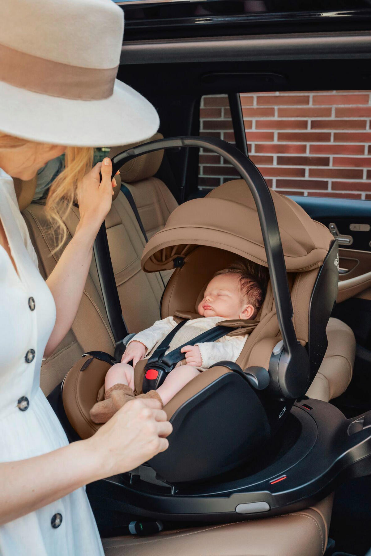 BABYSCHALE Baby-Safe Pro  - Cognac, Basics, Kunststoff/Textil (44/62,5/65,5cm) - Britax Römer
