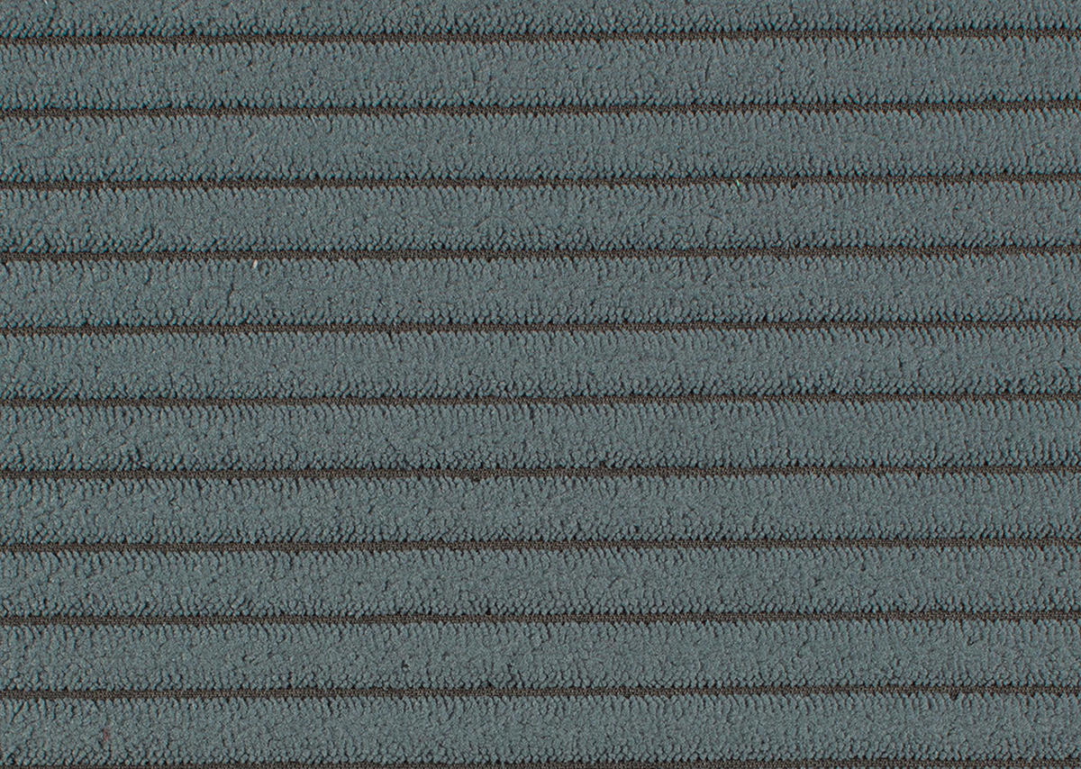 ECKSOFA in Cord Grau  - Schwarz/Grau, Konventionell, Textil/Metall (167/247cm) - Stylife