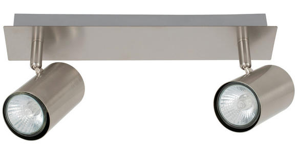 DECKENLEUCHTE 36/12/6 cm  - Nickelfarben, Trend, Metall (36/12/6cm) - Novel