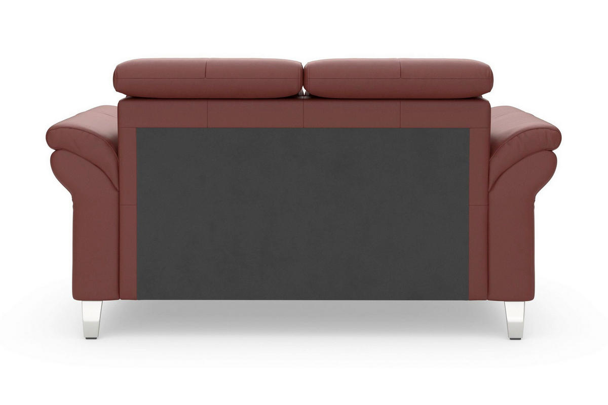 2-SITZER-SOFA ARNGAST E Rotbraun Echtleder  - Chromfarben/Rotbraun, Basics, Leder/Textil (156/84/93cm) - Sit & More