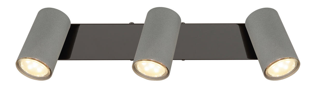 STRAHLER - Schwarzchrom/Grau, Design, Metall (41/10/12cm) - Globo