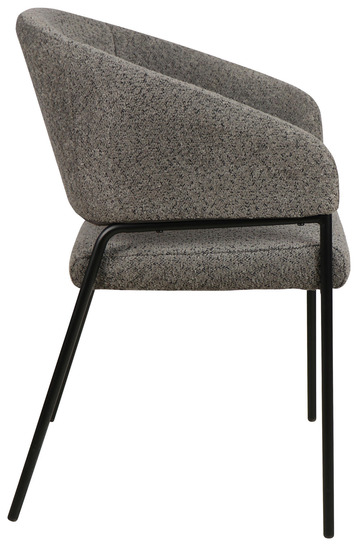 NASLANJAČ, les, kovina, tekstil siva  - siva/črna, Design, kovina/tekstil (58.0/84,5/55.5cm) - Hom`in