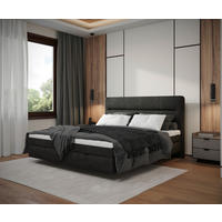 BOXBETT 160/200 cm  in Anthrazit  - Anthrazit, Modern, Holz/Holzwerkstoff (160/200cm) - MID.YOU