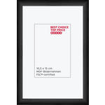 BILDERRAHMEN 11,5/16,5 cm  - Schwarz, Basics, Glas/Holzwerkstoff (11,5/16,5cm) - Boxxx