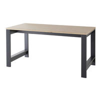 Birou, material pe bază de lemn - grafit/stejar Artisan, Romantik / Landhaus, material pe bază de lemn (160cm) - Landscape