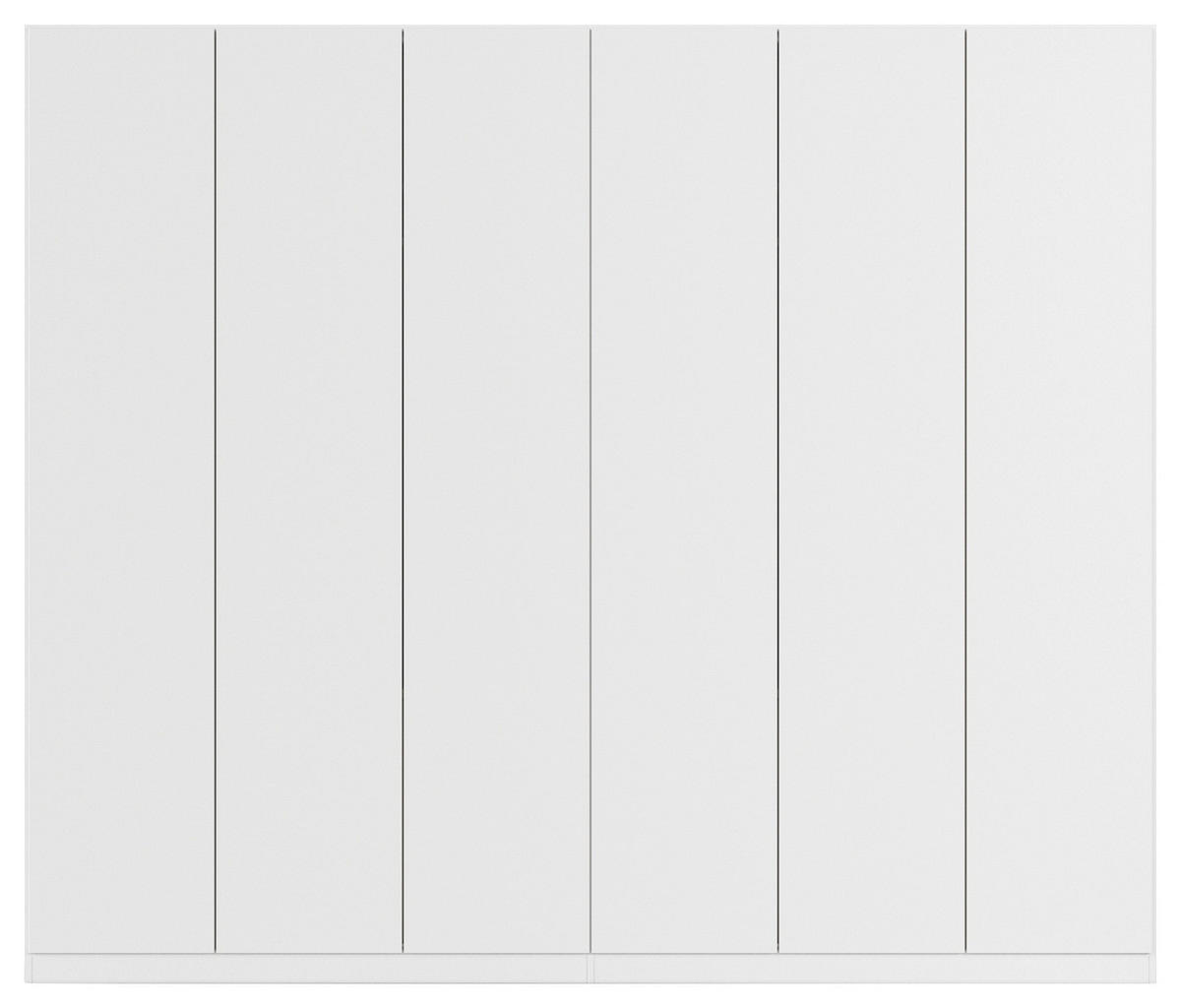 FALTTÜRENSCHRANK 271/229/54 cm 6-türig Weiß  - Weiß, Holzwerkstoff (271/229/54cm) - Rauch Möbel
