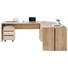 SCHREIBTISCHKOMBINATION - Eichefarben, Design, Holzwerkstoff (241/200/75/80cm) - Xora SCHREIBTISCHKOMBINATION - Eichefarben, Design, Holzwerkstoff (241/200/75/80cm) - Xora