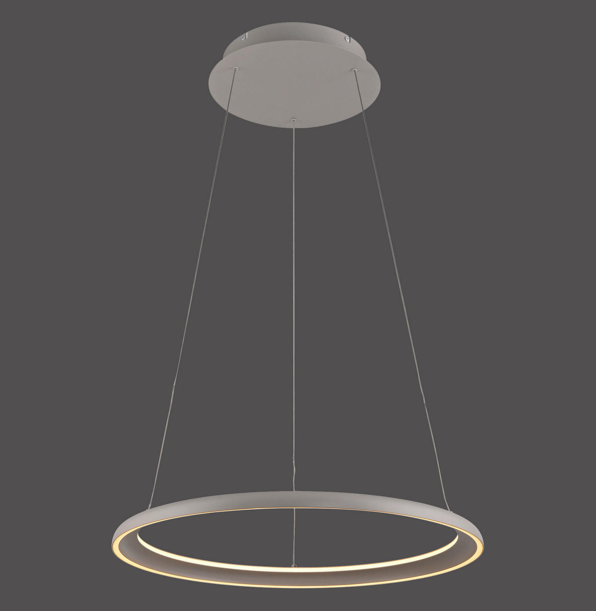 LED-PENDELLEUCHTE SW QUILLO 60/60/180 cm   - Sandfarben, Design, Kunststoff/Metall (60/60/180cm) - Schöner Wohnen