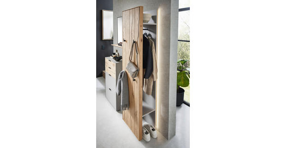 GARDEROBE 2-teilig in 51,9/205,5/37,1 cm - Eichefarben, Design, Holz/Holzwerkstoff (51,9/205,5/37,1cm) - Dieter Knoll