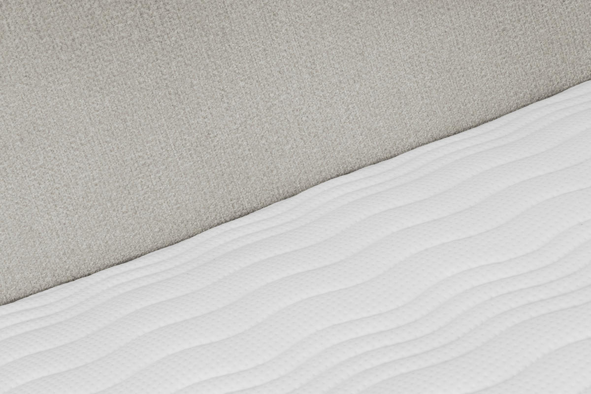 BOXSPRINGBETT 160/200 cm,  in Greige, Matratze, Topper, H5 + H5 = hart  - Greige/Eichefarben, KONVENTIONELL, Holz/Textil (160/200cm) - Welnova