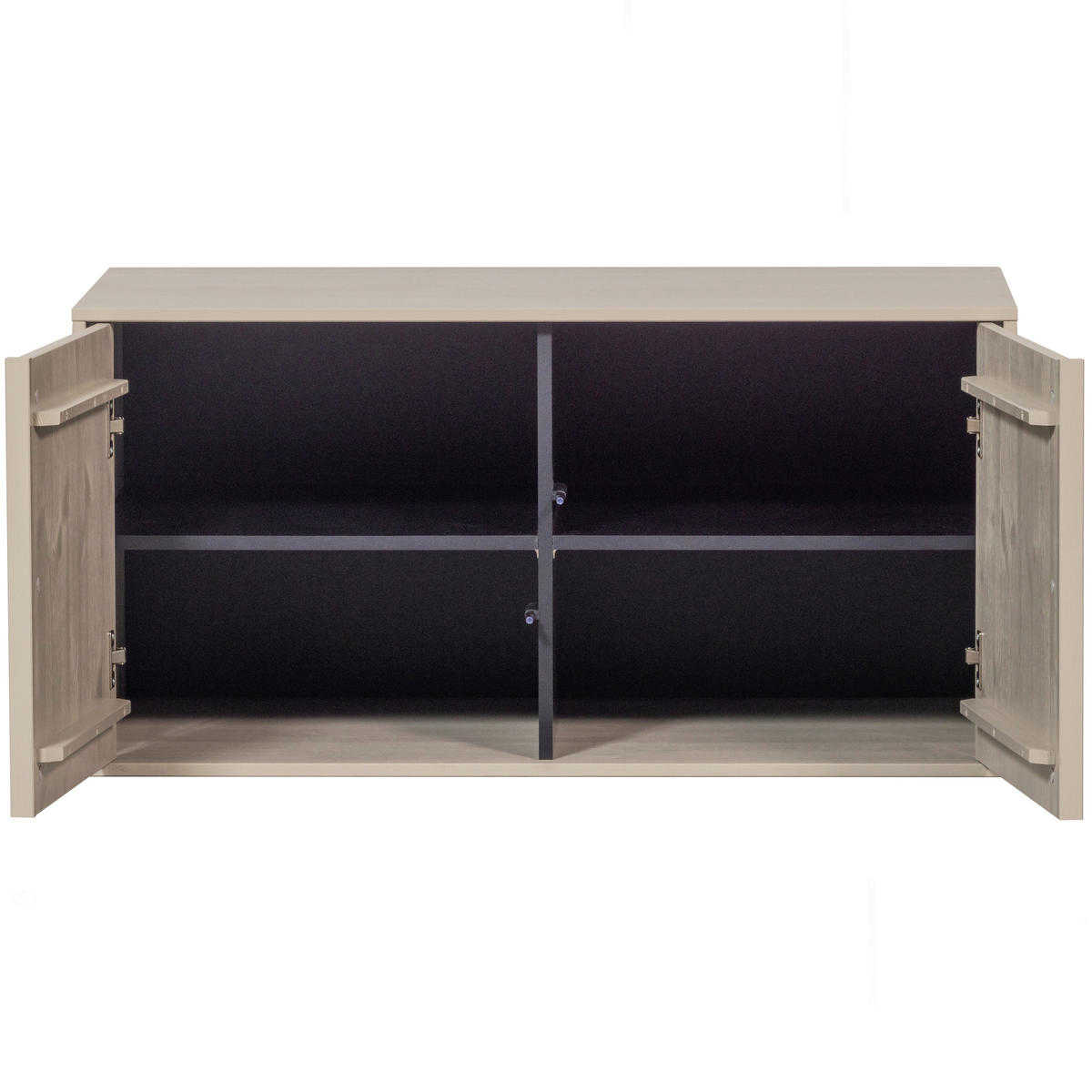 SITZBANK 100/50/58 cm Grau Kiefer massiv  - Grau, Design, Holz (100/50/58cm) - Livetastic