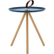 BEISTELLTISCH in Blau, Eichefarben - Blau/Eichefarben, Design, Holz/Metall (40/45cm) - Rolf Benz
