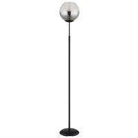 STEHLEUCHTE - Klar/Schwarz, Basics, Glas/Textil (25/154,5cm) - Globo